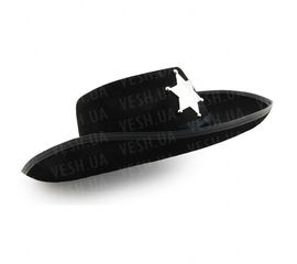 Шляпа детская Шериф черная, фото 1