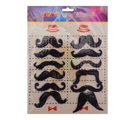 Усы накладные набор Party уп. 12 шт, фото 1