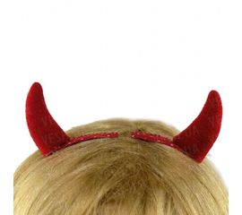 Заколки рожки Чертенка красные, фото 1