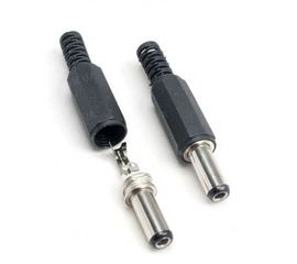 10 штук коннекторов питания 5,5 x 2,1 мм типа &quot;папа&quot; под пайку - для охранных CCTV камер видеонаблюдения (модель PWC-01), фото 1