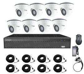 Система видеонаблюдения для магазина на 8 камер Longse XVR2008D8P200 kit, 2 Мп, HD1080P, фото 1