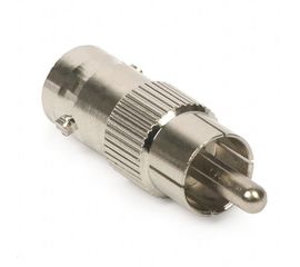 10 штук переходников из RCA (папа) в BNC (папа) для монтажа охранных систем видеонаблюдения (модель BNC-07), фото 1