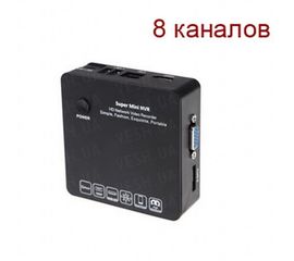 Миниатюрный 8-ми канальный IP видеорегистратор FULL HD 1080P c ONVIF, HDMI и поддержкой внешнего ESATA/USB HDD до 4-х Tb (мод. KENVS 6200 8CH), фото 1