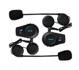 Комплект из 2-х беспроводных bluetooth гарнитур для мотоциклистов для установки на шлем на расстоянии до 500 метров (модель BT-500 R), фото 1