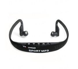 Автономные наушники для спорта со встроенным аккумулятором на 5 часов работы, MP3 плеером и поддержкой micro SD карт памяти до 32 Gb (мод. PC-508), фото 1