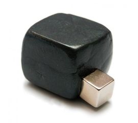 Черный Хендгам, умный пластилин, магнитный 50г – занимательная и полезная игрушка, жвачка для рук, развивающая игрушка, фото 1