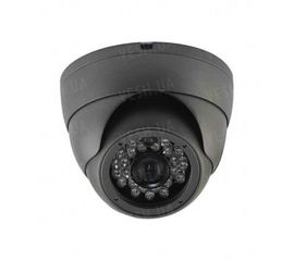 Купольная 1.0 Megapixel HD720P IP камера в металлическом антивандальном корпусе с ИК подсветкой до 15 метров (модель. LIRD100), фото 1