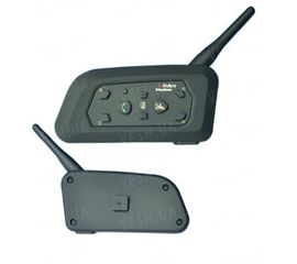 Комплект из 2-х профессиональных bluetooth гарнитур для мотоциклистов дальностью до 1000 метров и одновременной работой до 6 человек (модель BTI-1000 prof), фото 1