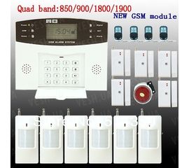 Универсальная GSM сигнализация с клавиатурой и LCD дисплеем с поддержкой проводных и беспроводных датчиков (модель GSM-007), фото 1