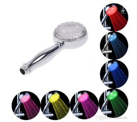 7-и цветный цилиндрический романтический душ с автоматически меняющимися цветами в зависимости от температуры воды и различными режимами распыления воды, фото 1