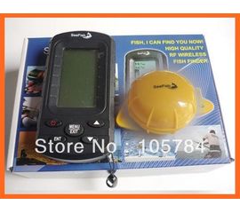 Портативный беспроводный сонар с экраном 3 дюймовый (эхолот, рыболокатор) для поиска рыбы (модель SeeFish VERIII) для рек и озер 40 метров, фото 1