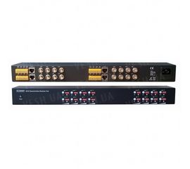 Активный 16-ти канальный приёмник видеосигнала с усилителем от камер видеонаблюдения по витой паре UTP на расстоянии до 1500 метров (модель DMV160R), фото 1