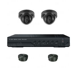 Супербюджетный 2-х камерный готовый комплект внутреннего видеонаблюдения для самостоятельной установки (2 внутренних камеры), фото 1