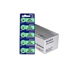 Дополнительная батарейка Sony 337 (SR416SW) со временем работы до 5 часов - для использования в скрытых микронаушниках (1 штука), фото 1