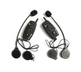 Комплект из 2-х цифровых беспроводных bluetooth гарнитур для мотоциклистов и лыжников для установки на шлем на расстоянии до 500 метров (модель BTI-500), фото 1