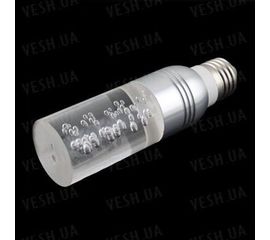16-ти цветная энергосберегающая 3W цилиндрическая кристальная LED лампочка c пультом ДУ - для создания романтической расслабляющей подсветки в комнате (мод. E-27-3T), фото 1