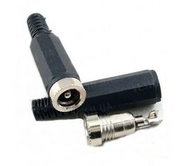 10 штук пластиковых штекеров 2,1x 5,5 мм типа &quot;мама&quot; для питания CCTV камер видеонаблюдения (модель PWC-05), фото 1