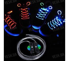 Светящиеся неоновые LED шнурки для кроссовок для вечеринок, клубов и дискотек, фото 1