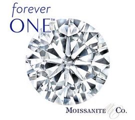 Муассанит Charles &amp; Colvard FOREVER ONE бриллиантовая огранка, фото 1