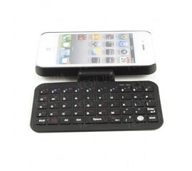 Беспроводная чёрная WiFi мини клавиатура на 49 клавиш для iPhone 4 4S 4G 4GS  в комплекте с чехлом и технологией Bluetooth 3.0, фото 1