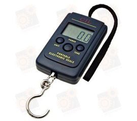 Портативные электронные цифровые подвесные весы с дискретой 20 грамм и макс. весом 40 кг, фото 1