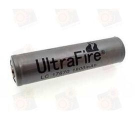 Аккумулятор Ultrafire 17670 Li-Ion 1800 мАч, защищенный, фото 1