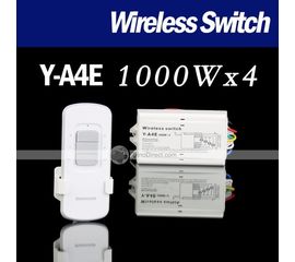 4-х канальный вкл/выкл с пультом д/у Beamish 1000Вт, фото 1