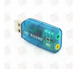 Внешняя мультимедийная звуковая карта USB 3D Sound 5.1, фото 1
