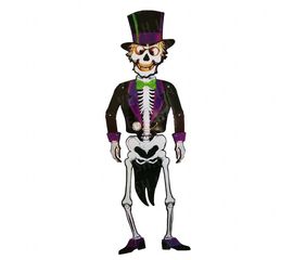 Декор настенный 150 см Скелет во фраке, фото 1