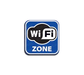 Металл табличка 13 см. WI FI, фото 1