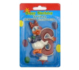 Свеча Цифра с Утенком 6, фото 1