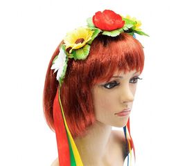 Украинский венок Маричка с васильками, фото 1