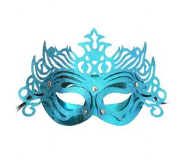 Венецианская маска Изабелла голубая, фото 1