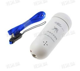 2-х режимный ультразвукой отпугиватель комаров и насекомых с LED фонариком для ношения на шее на шнурке (модель AR112), фото 1