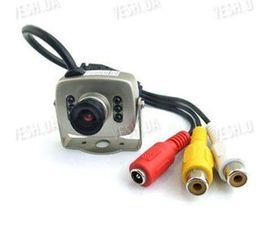 Цветная МИНИ видеокамера со звуком C-201 стандарт AV, 1/3 CMOS, 380 TVL, 3 LUX, фото 1