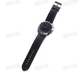 Стильные механические bluetooth часы с определителем номера, виброзвонком и мини экраном черные, фото 1