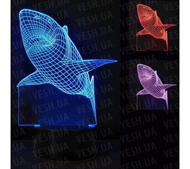 3D Светильник Акула, фото 1