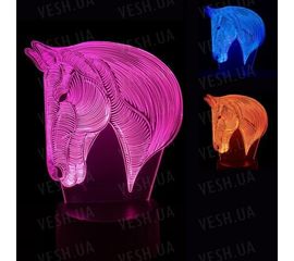 3D Светильник Лошадь, фото 1