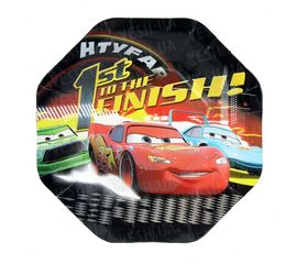 Бумажные тарелки диам.18 см Тачки уп. 10 шт, фото 1