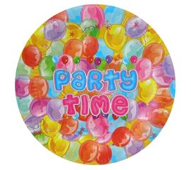 Бумажные тарелки диам.23 см Party Time уп. 10 шт, фото 1