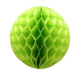 Бумажный шар соты 20 см салатовый 0013, фото 1