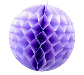 Бумажный шар соты 30 см фиалковый 0004, фото 1