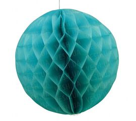 Бумажный шар соты 30 см лазурный 0003, фото 1