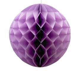 Бумажный шар соты 30 см сиреневый 0028, фото 1
