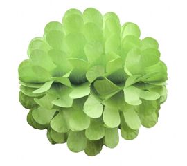 Бумажный шар цветок 20 см салатовый 0013, фото 1