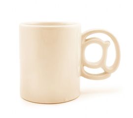 Чашка Соб@чк@ кремовая, фото 1