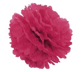Декор бумажные Помпоны 35 см фуксия 0023, фото 1