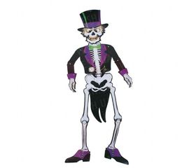 Декор настенный 85 см Скелет во фраке, фото 1