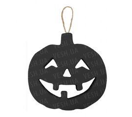 Декор объемный Тыква добрая черная, фото 1