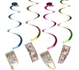 Декор спиральки Денежный дождь уп. 6 шт, фото 1